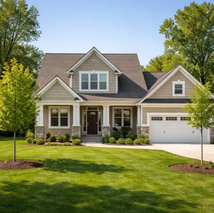 safe tree distance from roof to prevent damage