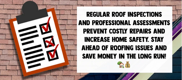 Graphic: regular roof inspections prevent costly repairs