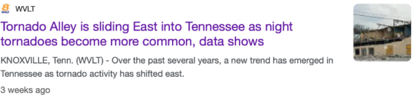 Spinny Winds or Tornadoes in Eastern Tennessee