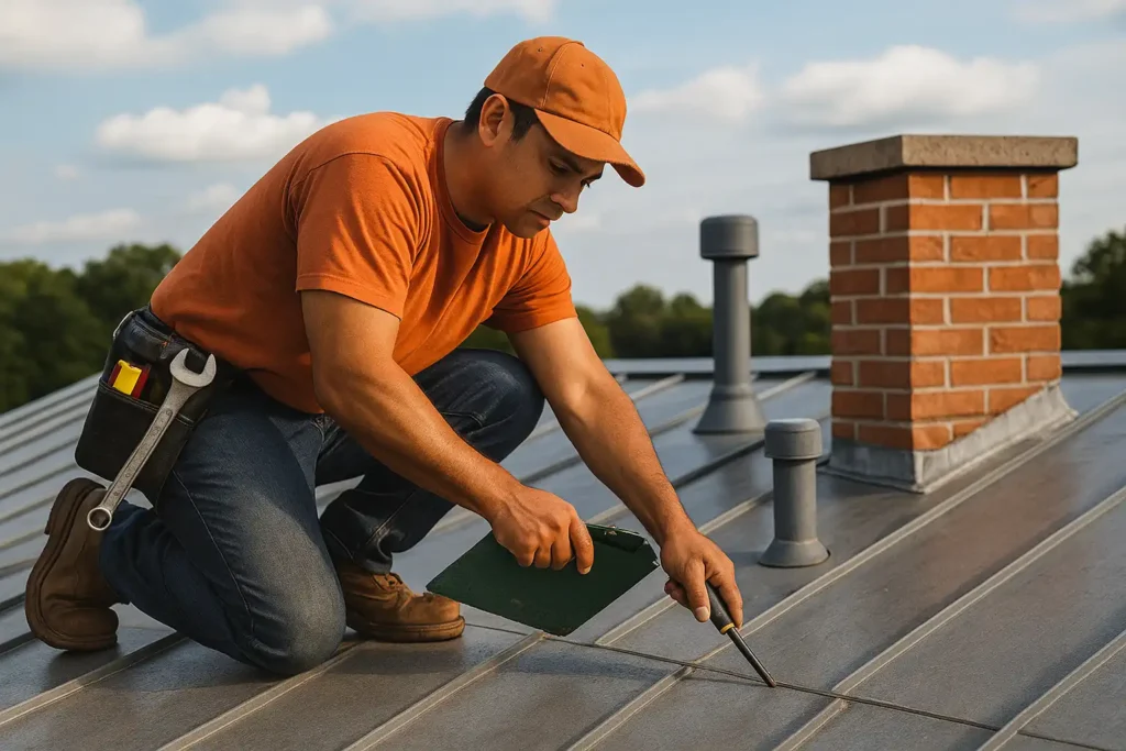 metal roof leak detection