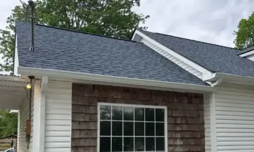 Roofing gallery highlighting a completed residential roof replacement by Daniel Hood Roofing.